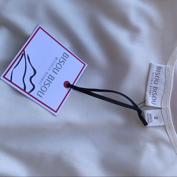 NWT Bisou Bisou Black White dress crystals sz 2 - Picture 6 of 6